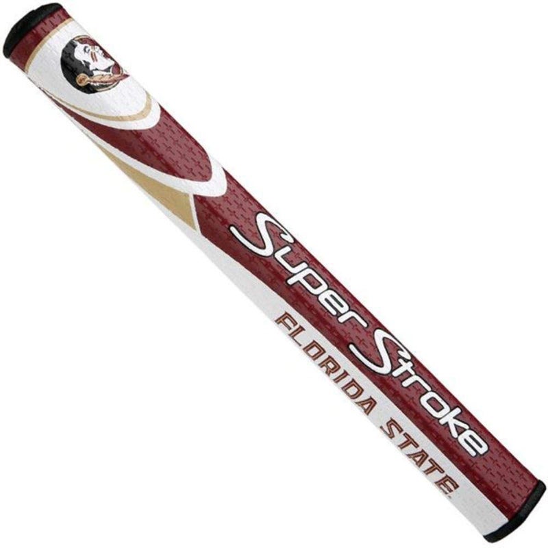 Super Stroke قبضة جولف سوبرستروك NCAA، جامعة ولاية فلوريدا (ميد سليم 2.0) | سطح ملون بتقنية التداخل المتقاطع وبروفايل كبير | ضغط قبضة متساوي لضربة أكثر اتساقًا | قبضة غير قابلة للانزلاق - Image 1